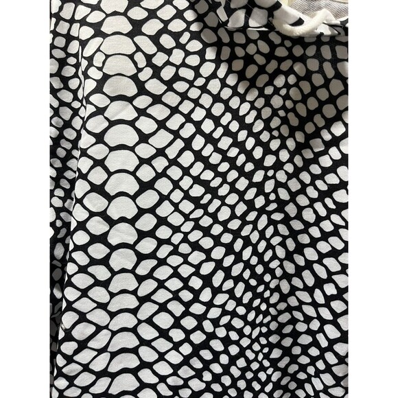 Club La Moda Hoodie Crop Top Sweatshirt Cover Up Snakeskin Black White XL NWT - Picture 3 of 5
